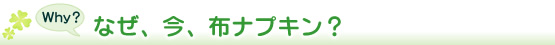 なぜ、今、布ナプキン？